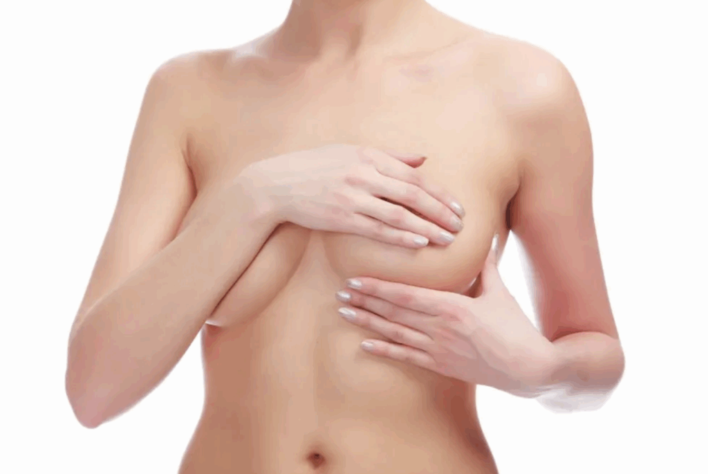 女性の胸の写真